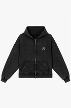 Hoodie Velle Glitter — Preto lavado