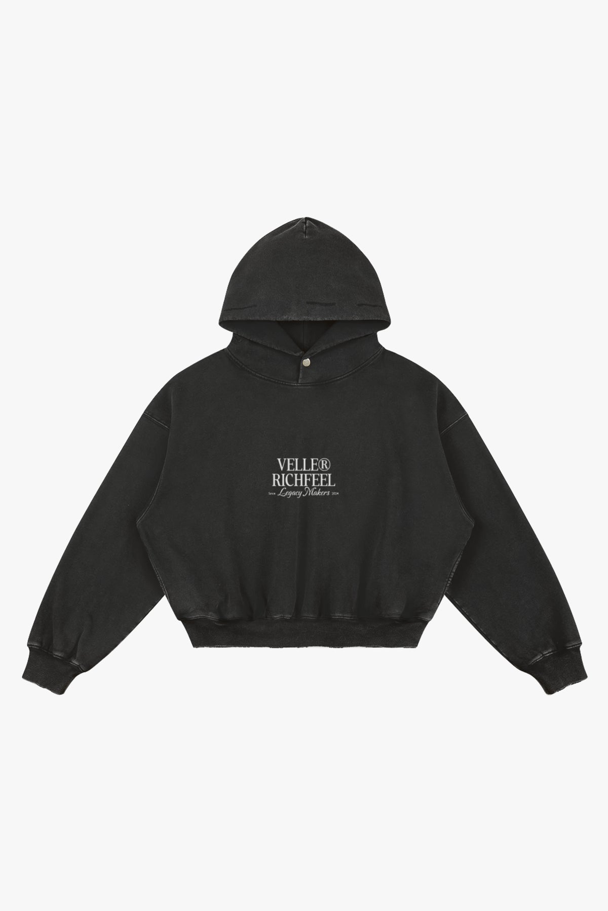 hoodie preta com arte "Ceate your own sunshine" em glitter branco