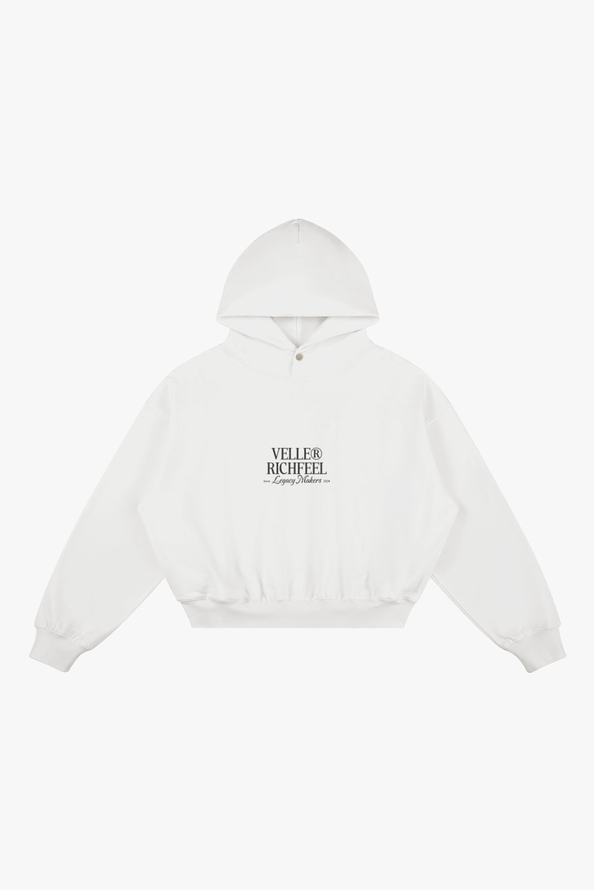 hoodie branca com arte "Ceate your own sunshine" em glitter preto