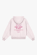 Hoodie Com Logo Velle Em Glitter Rosa