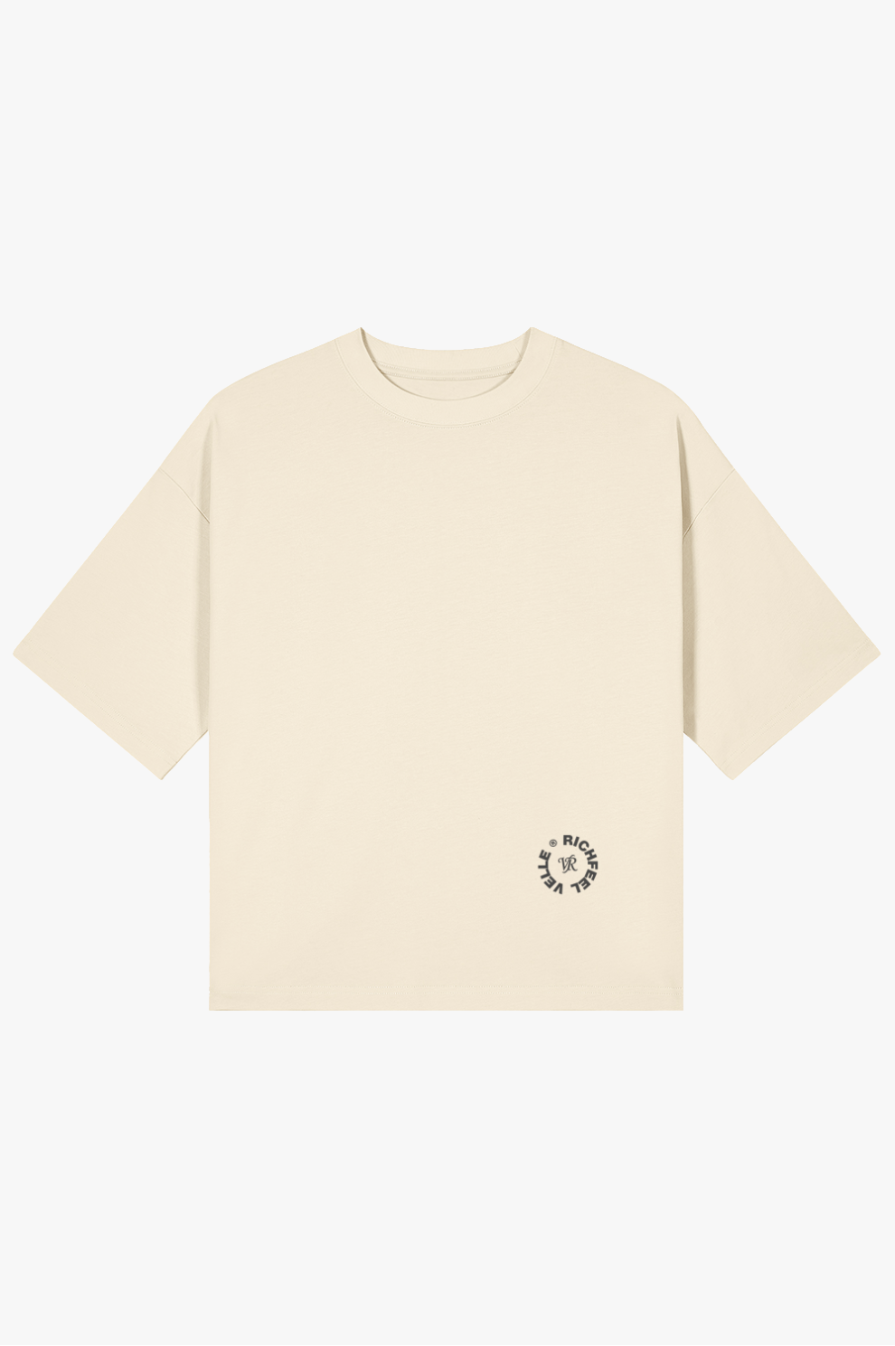 Velle boxy T-shirt — White art