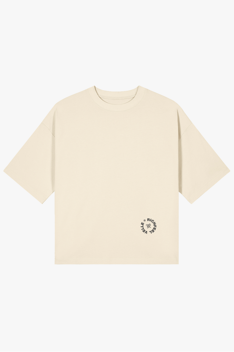 Velle boxy T-shirt — White art