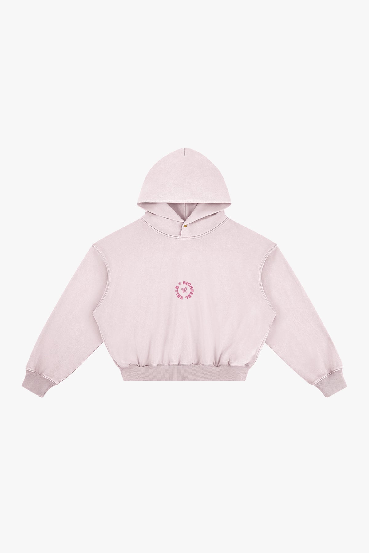 Sudadera con logo Velle en purpurina rosa