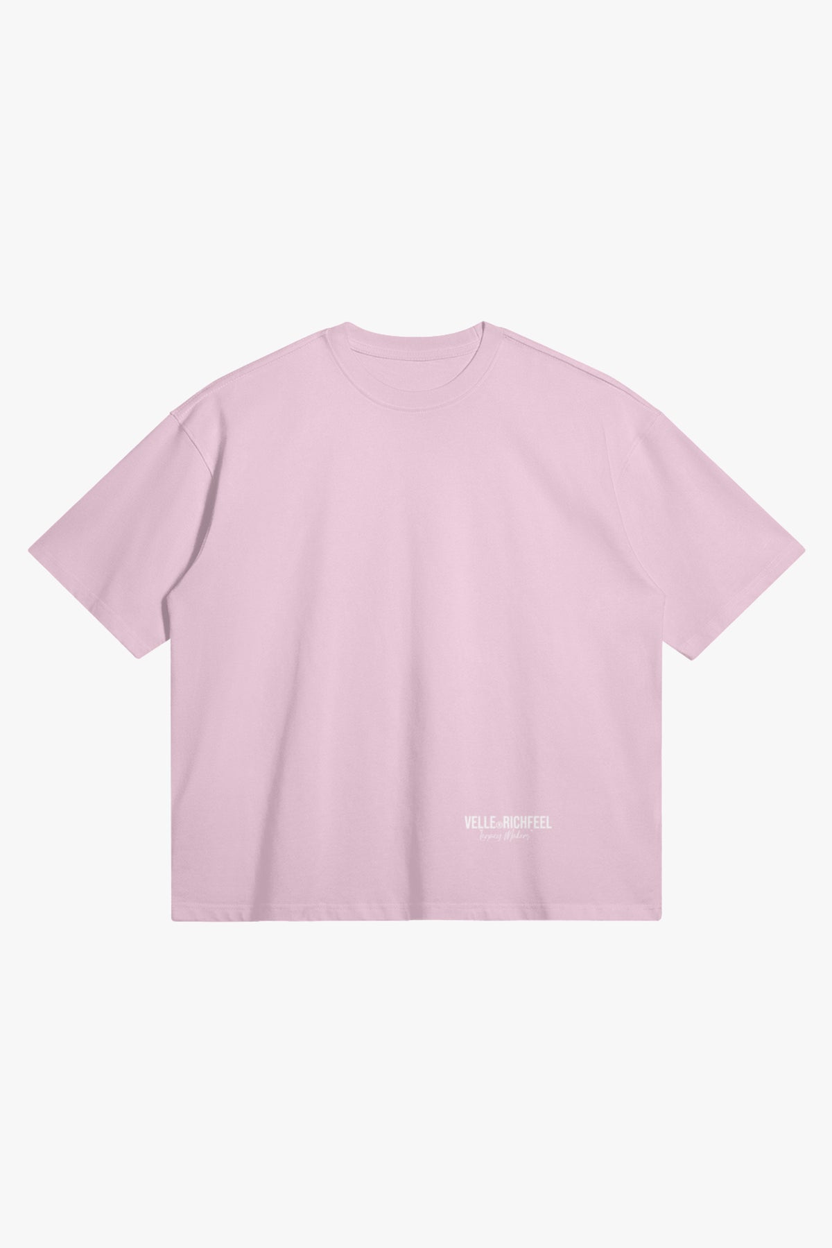 Unisex boxy-fit T-shirt with white Velle artwork