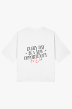 T-shirt boxy Velle — Arte branca