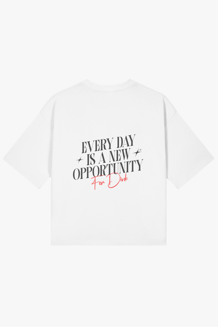 Camiseta boxy Velle — Arte blanca