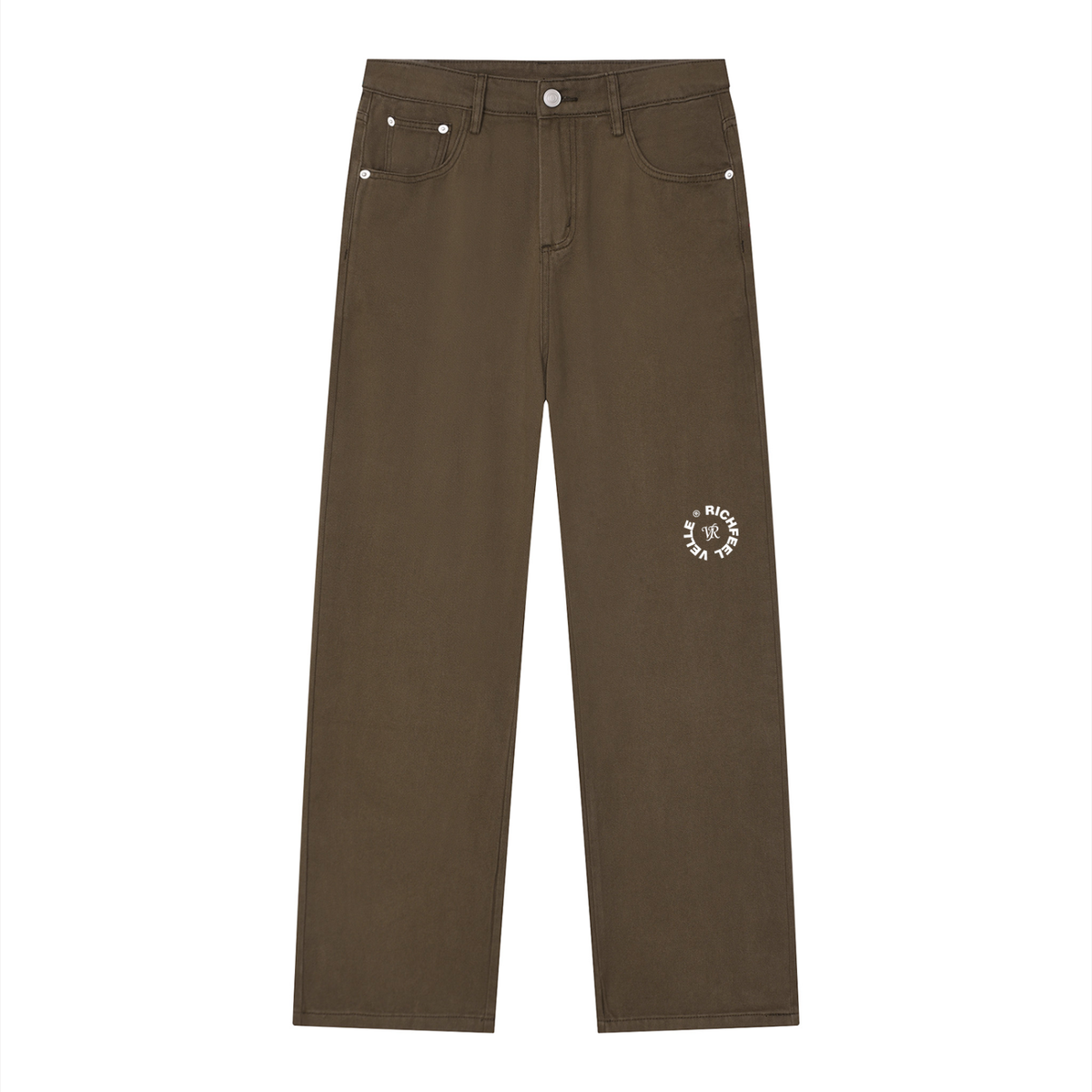 Calça Jeans Masculina de Corte Reto com Lavagem Vintage