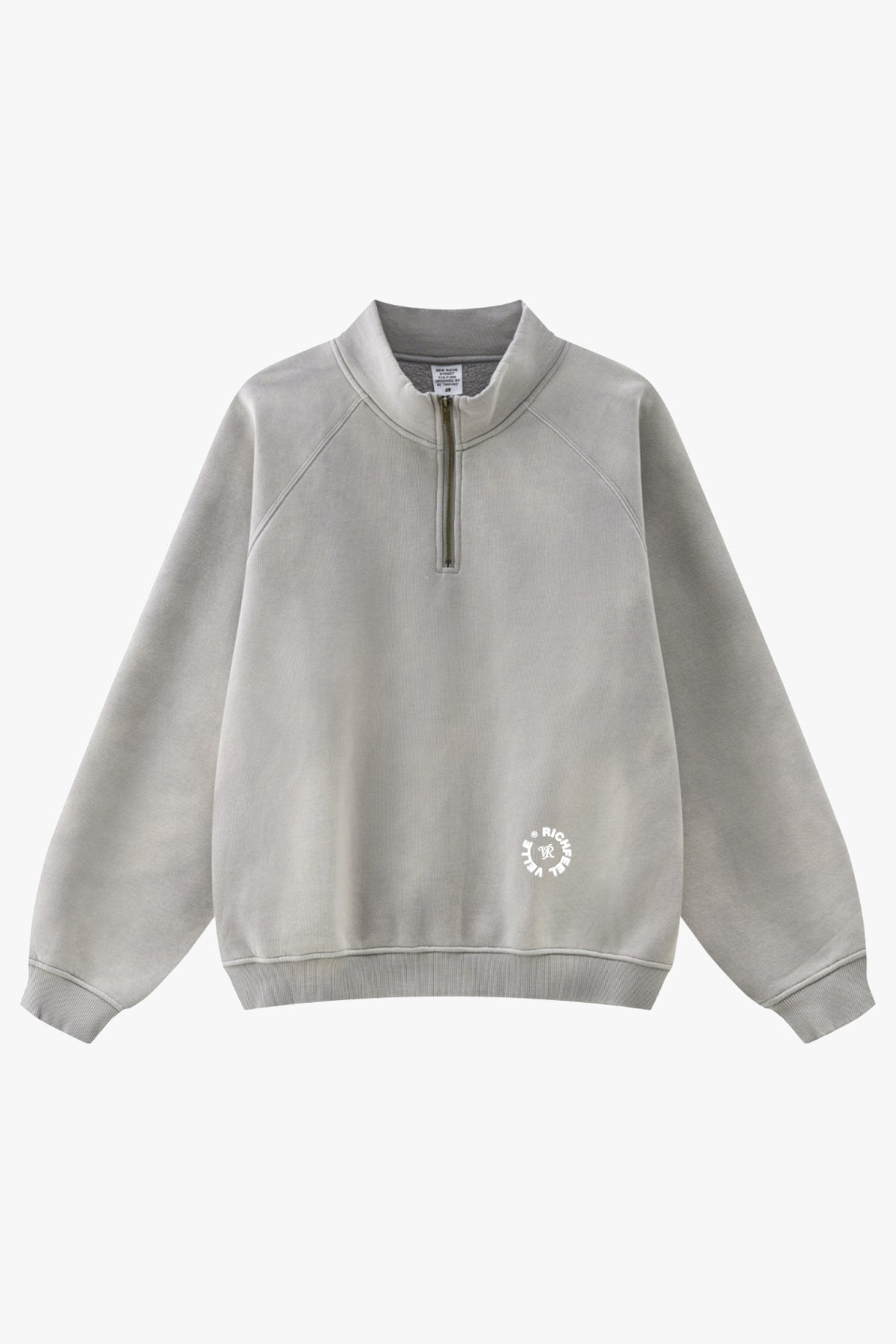 Sweatshirt Unissexo Com Meio Zíper e Gola Alta