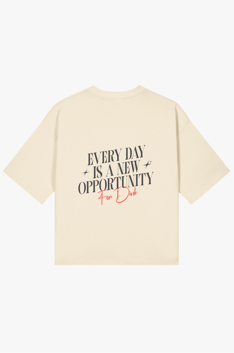 Velle boxy T-shirt — White art