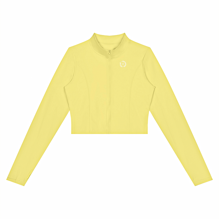 Women's cropped gym jacket