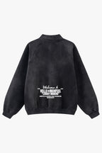 Sweatshirt Unissexo Com Meio Zíper e Gola Alta