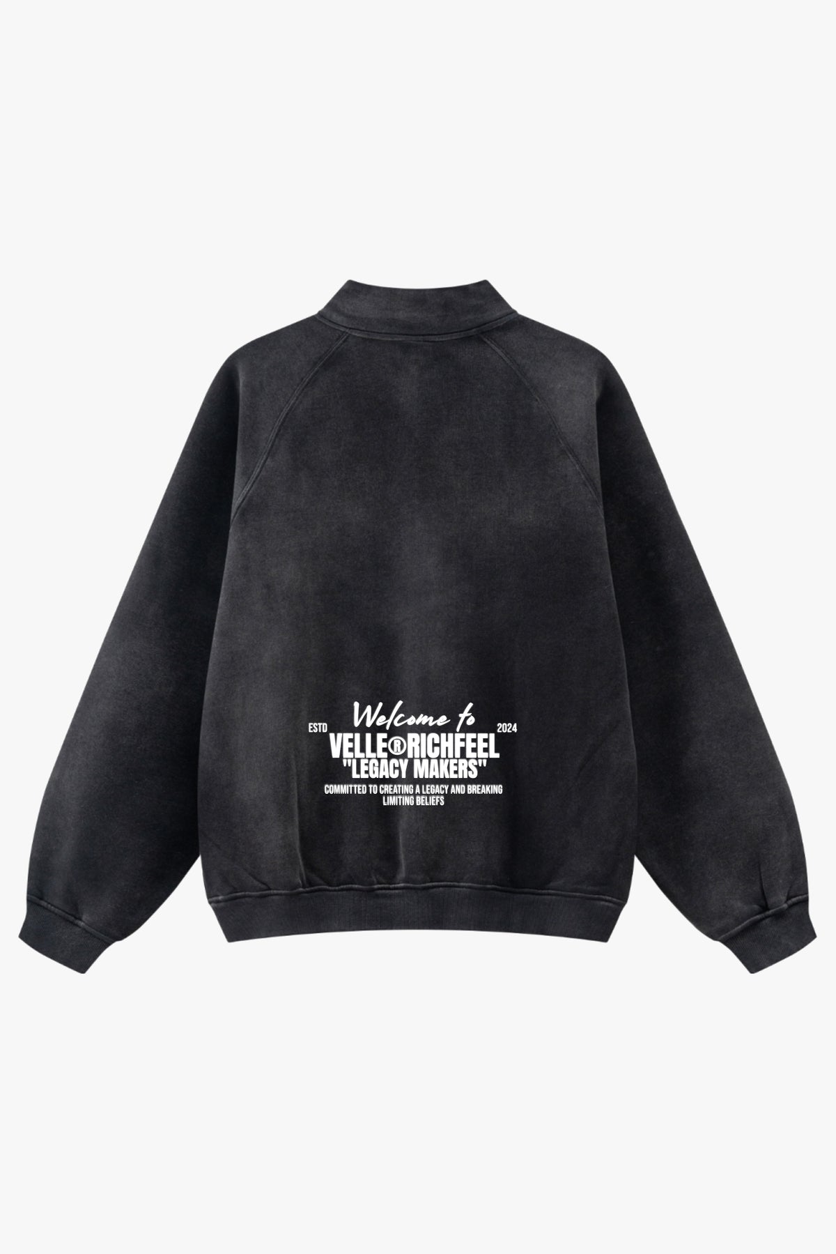 Sweatshirt Unissexo Com Meio Zíper e Gola Alta