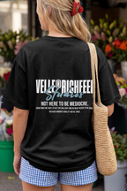 T-shirt boxy Velle Vintage — Gráfico à frente e atrás