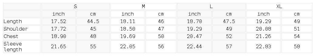 Size &amp; fit guide