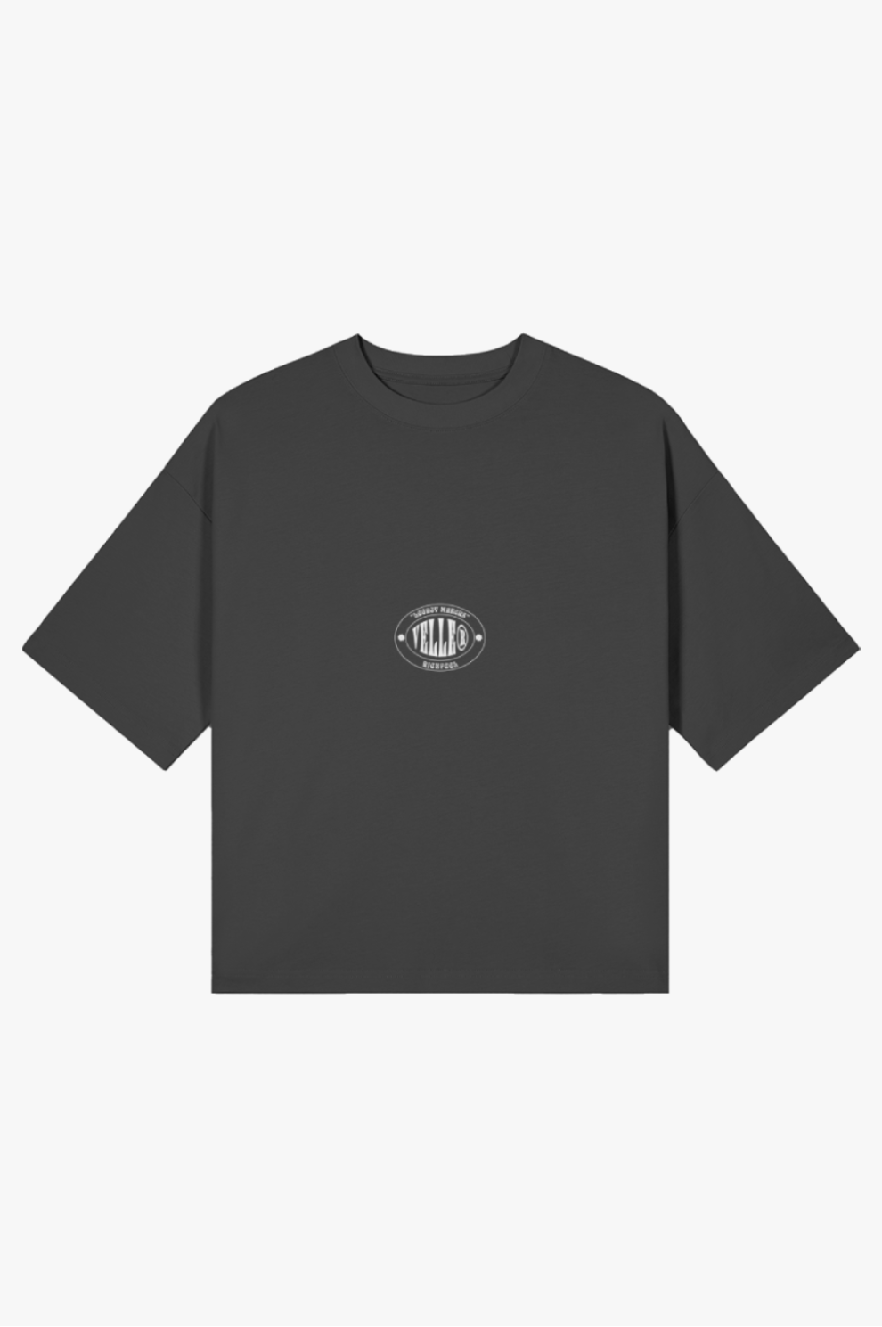 T-shirt boxy Velle Vintage — Preta