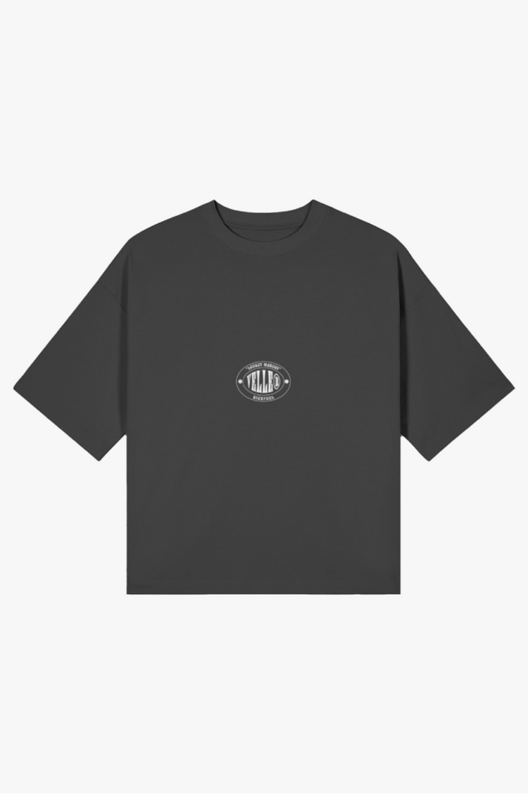 Camiseta boxy Velle Vintage — Negra